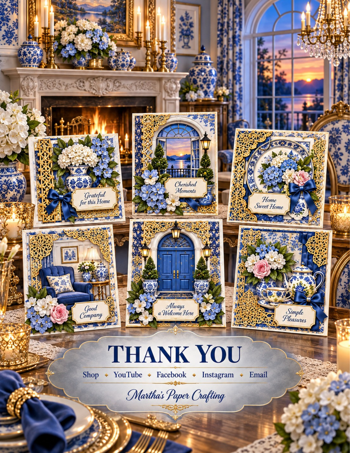 The Blue HOME Tour Scrapbook and Card Class
