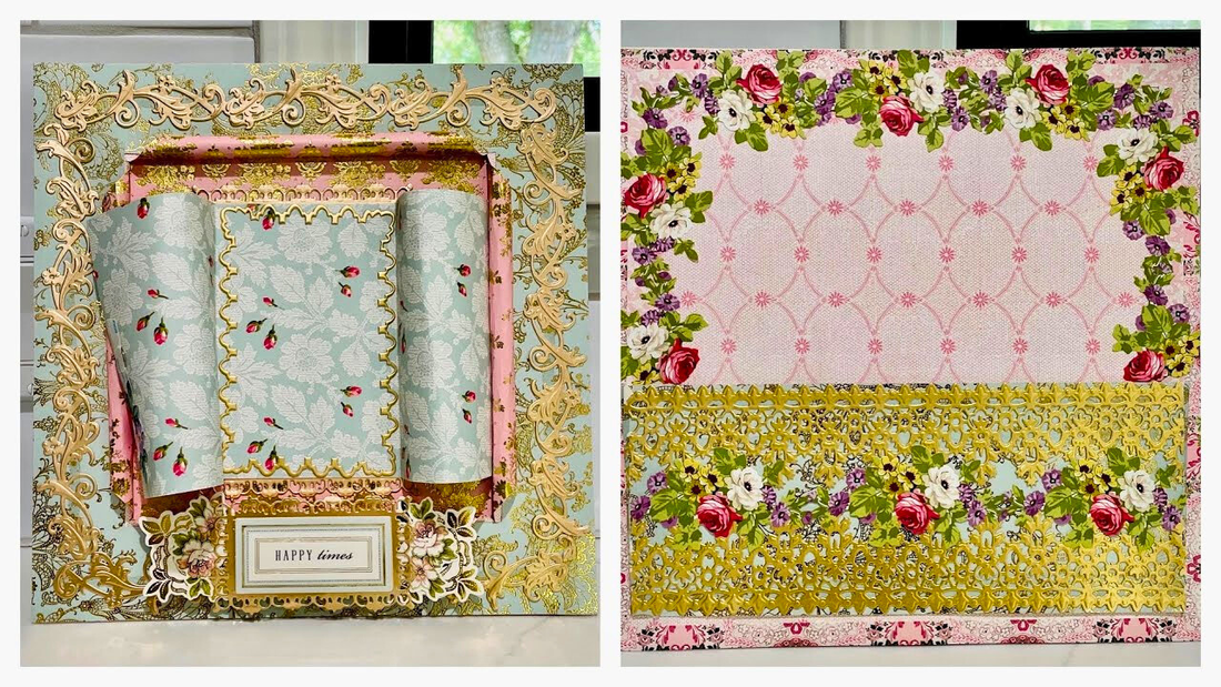Heirloom Paisley: Four Complete Scrapbook Layouts