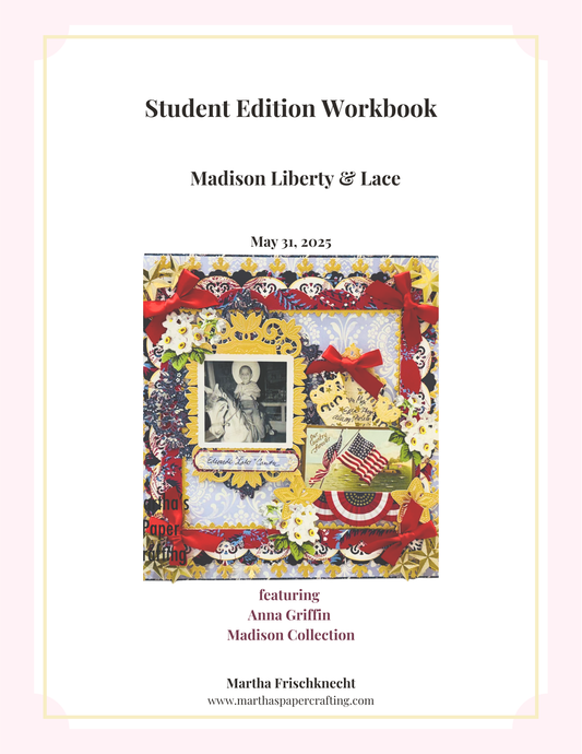 Madison Liberty & Lace: Scrapbook Title Page & Extreme Borders