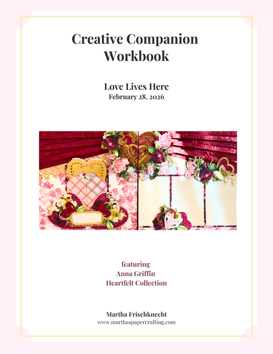 Love Lives Here Scrapbook and Card Zoom Class LIVE 2/28/2026
