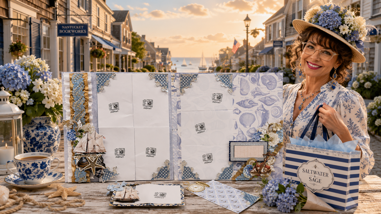 Summer House Escape Scrapbook & Card Workshop Featuring the TWO Anna Griffin® Summer House & Madison Collections