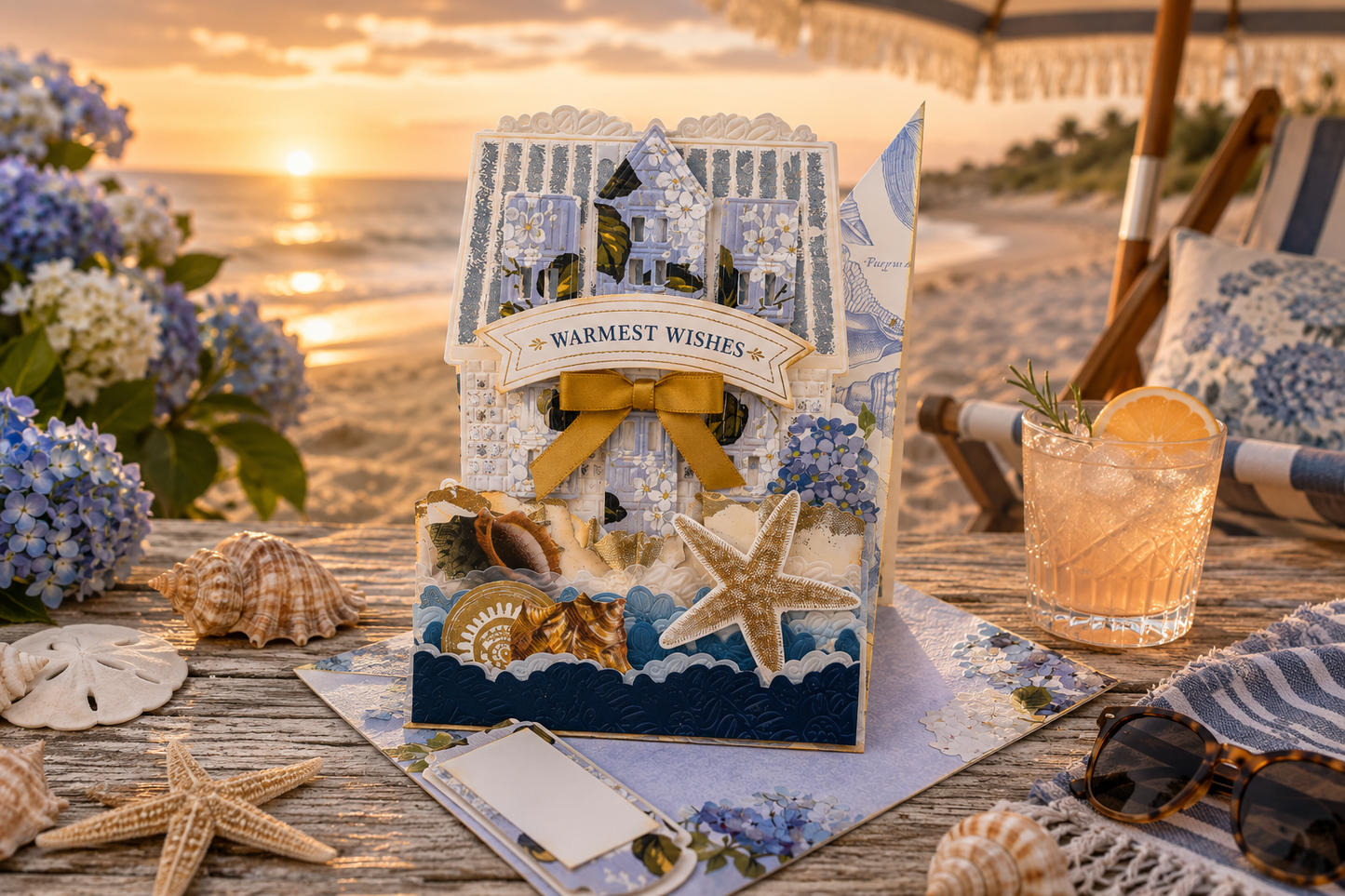Summer House Escape Scrapbook & Card Workshop Featuring the TWO Anna Griffin® Summer House & Madison Collections