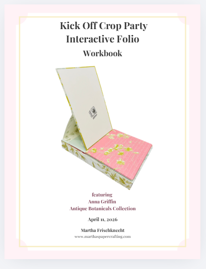 Create 2026 Keepsake Memory Folio Workshop LIVE Interactive Zoom Crop & Luxury Paper Crafting Experience with Martha