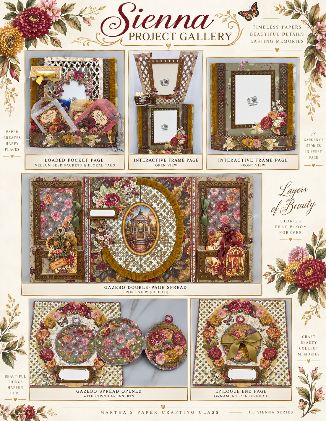 In the Garden + Sienna: Pocket Full of Hope Complete Evergreen Scrapbook & Card Masterclass