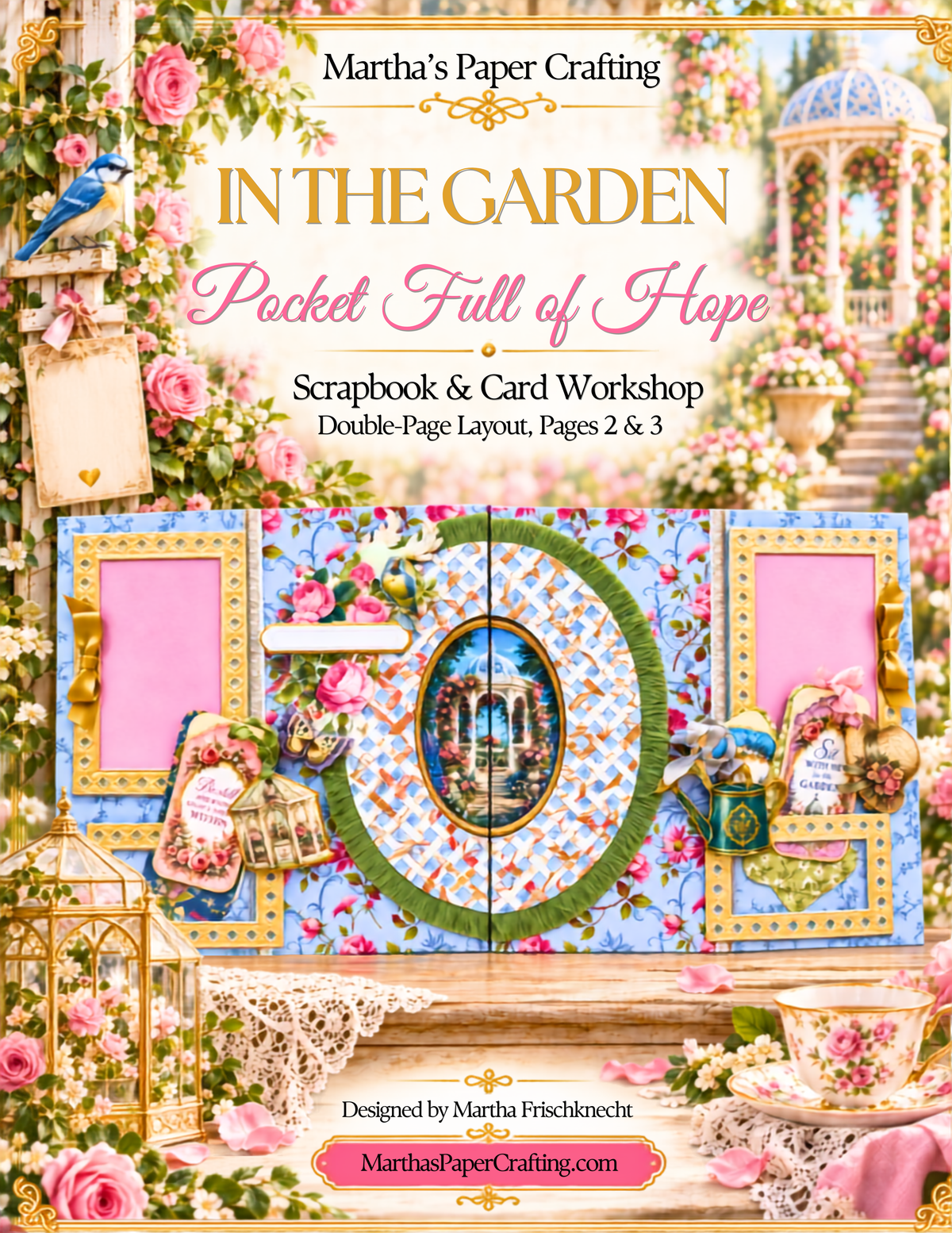 In the Garden + Sienna: Pocket Full of Hope Complete Evergreen Scrapbook & Card Masterclass